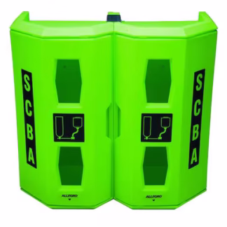 Caja de pared SCBA doble verde alta visibilidad A