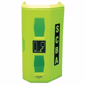 Caja de pared SCBA verde alta visibilidad A