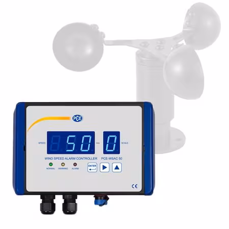Controlador de alarma de velocidad del viento PCE INSTRUMENT
