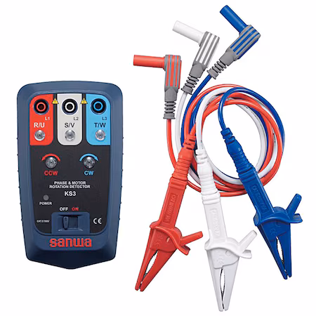Detector de motor trifásico de rotación SANWA A