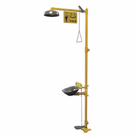 Ducha con lavaojos de acero inoxidable C