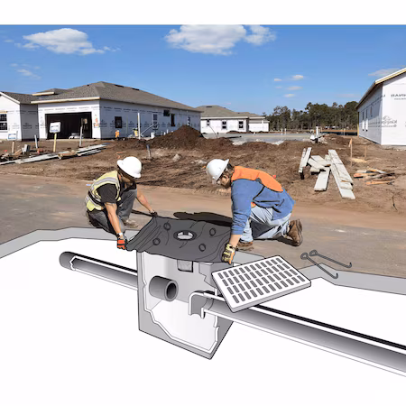 Filtro de drenaje pluvial negro 3 pulgadas PK10 A