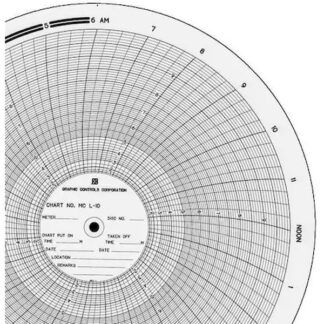 Gráfico de papel circular, 0 a 10, PK100 A