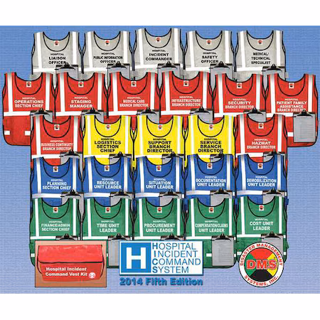 Kit de chaleco HICS 2014, mediano, 26 chalecos A