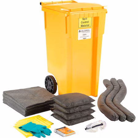 Kit universal para derrames con ruedas, 30 gal. A