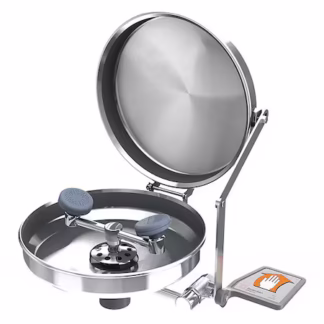 Lavaojos con plomería montado en pared A