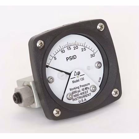 Manómetro 0 a 30 psi Midwest Instrument D