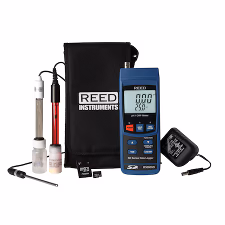 Medidor de pHORP REED con registro de datos A