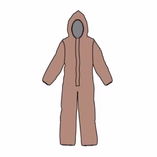 Mono desechable con capucha 2XL3XL color canela A