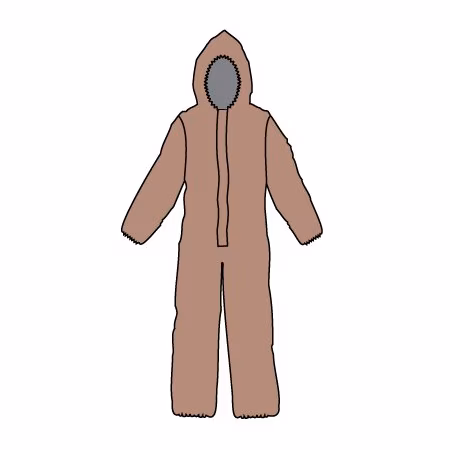 Mono desechable con capucha 2XL3XL color canela A