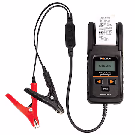 Probador digital de baterías con impresora A