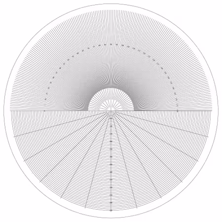 Radio de combinación de comparador ópticoAn A